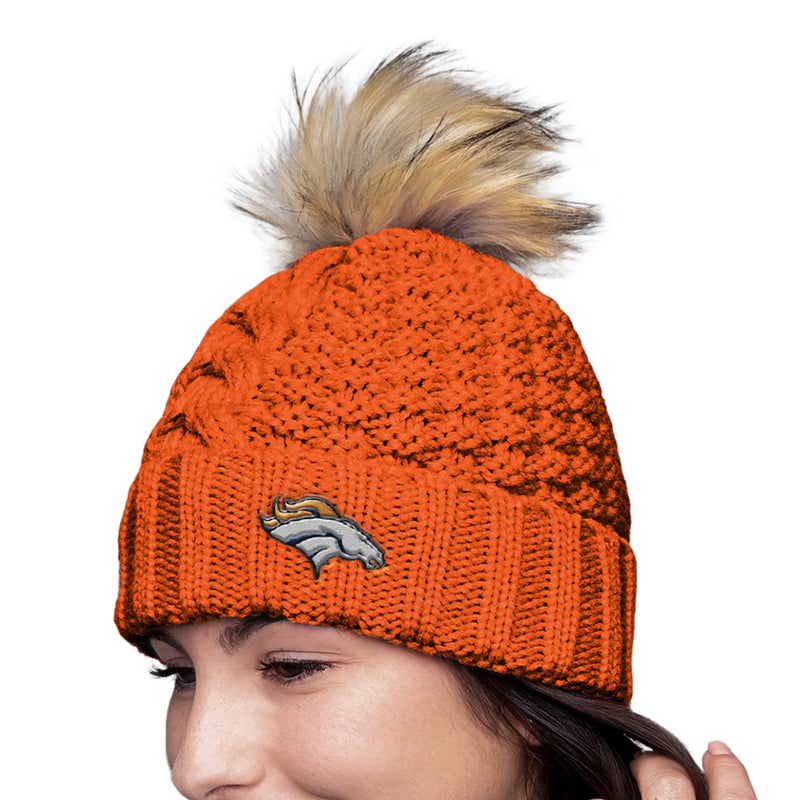 The Broncos Beanie Yarn Pom, Denver Broncos Beanie