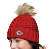 NFL Womens Faux Fur Pom Beanie - Pick Your Team