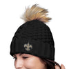 NFL Womens Faux Fur Pom Beanie - Pick Your Team