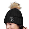 NFL Womens Faux Fur Pom Beanie - Pick Your Team