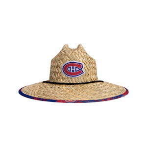 Montreal Canadiens NHL Floral Straw Hat