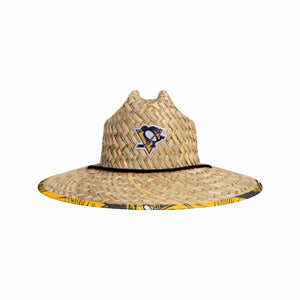 Pittsburgh Penguins NHL Floral Straw Hat