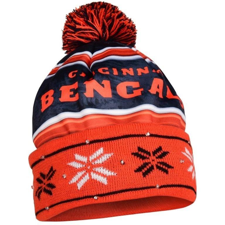 Cincinnati Bengals NFL Wordmark Light Up Printed Beanie