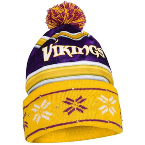 Minnesota Vikings NFL Wordmark Light Up Printed Beanie