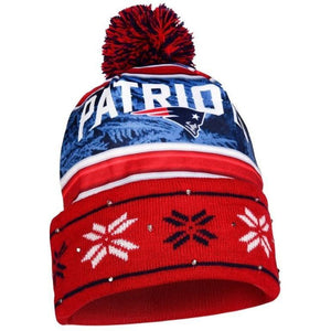 New England Patriots NFL Wordmark Light Up Printed Beanie