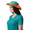 Miami Dolphins NFL Womens Mini Print Hybrid Boonie Hat