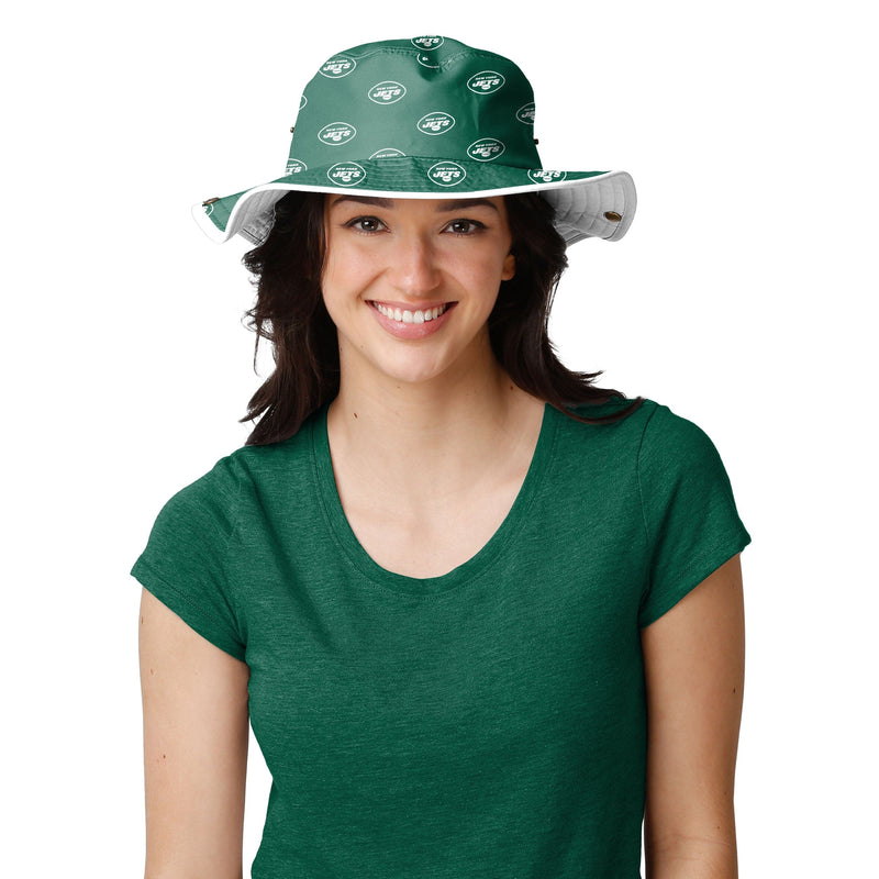 New York Jets NFL Womens White Hybrid Boonie Hat