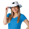 Carolina Panthers NFL Womens White Hybrid Boonie Hat