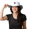 Las Vegas Raiders NFL Womens White Hybrid Boonie Hat