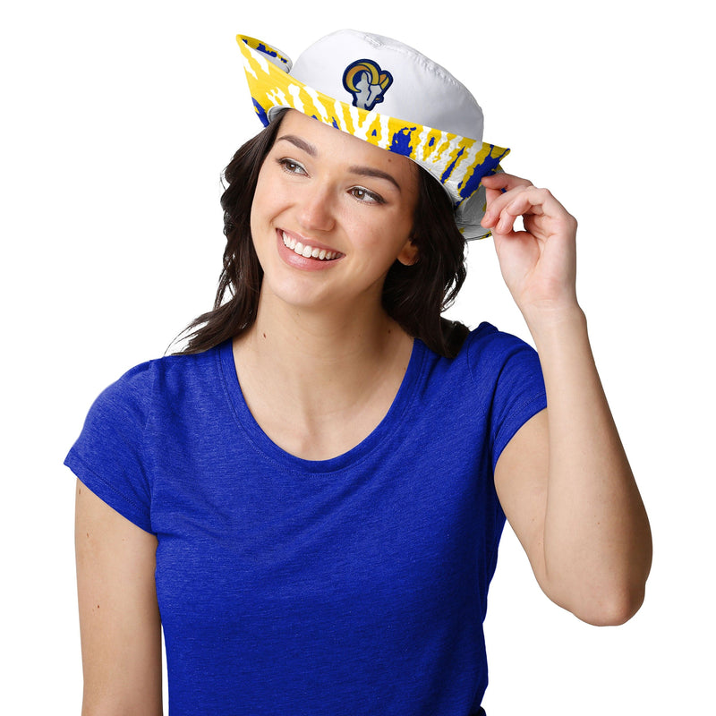 Los Angeles Rams NFL Womens White Hybrid Boonie Hat