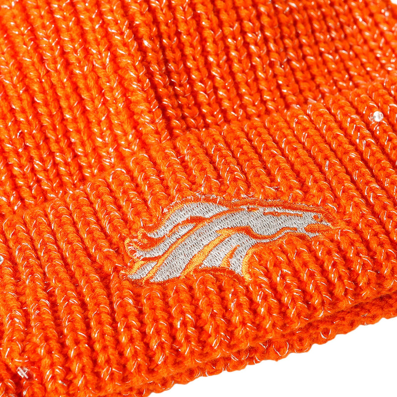 Denver Broncos Womens NFL Glitter Knit Light Up Beanie