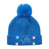 Detroit Lions Womens NFL Glitter Knit Light Up Beanie