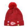 Kansas City Chiefs Womens NFL Glitter Knit Light Up Beanie