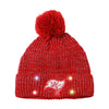 Tampa Bay Buccaneers Womens NFL Glitter Knit Light Up Beanie