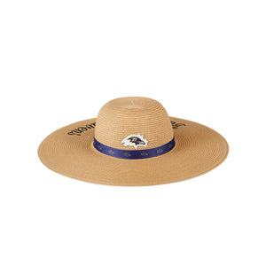 FOCO Green Bay Packers NFL Womens Wordmark Beach Straw Hat