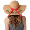 Cleveland Browns NFL Womens Wordmark Beach Straw Hat