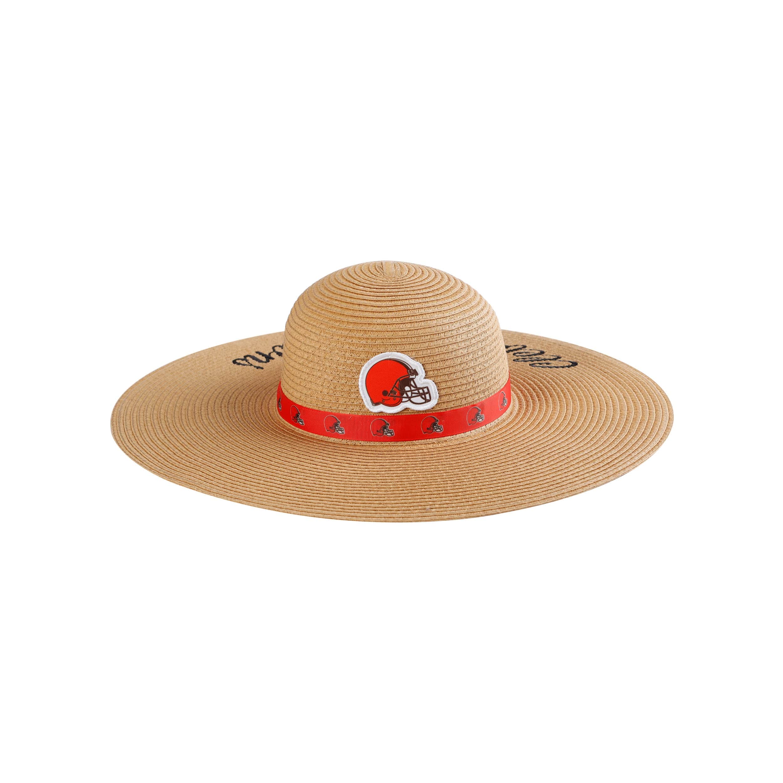 Cleveland Browns NFL Womens Tie-Dye Ribbon Straw Hat