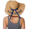 Dallas Cowboys NFL Womens Wordmark Beach Straw Hat