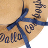 Dallas Cowboys NFL Womens Wordmark Beach Straw Hat