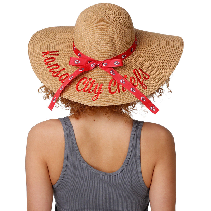 Kansas City Chiefs NFL Floral Straw Hat