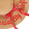 Kansas City Chiefs NFL Womens Wordmark Beach Straw Hat