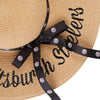 Pittsburgh Steelers NFL Womens Wordmark Beach Straw Hat