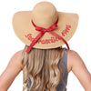 San Francisco 49ers NFL Womens Wordmark Beach Straw Hat