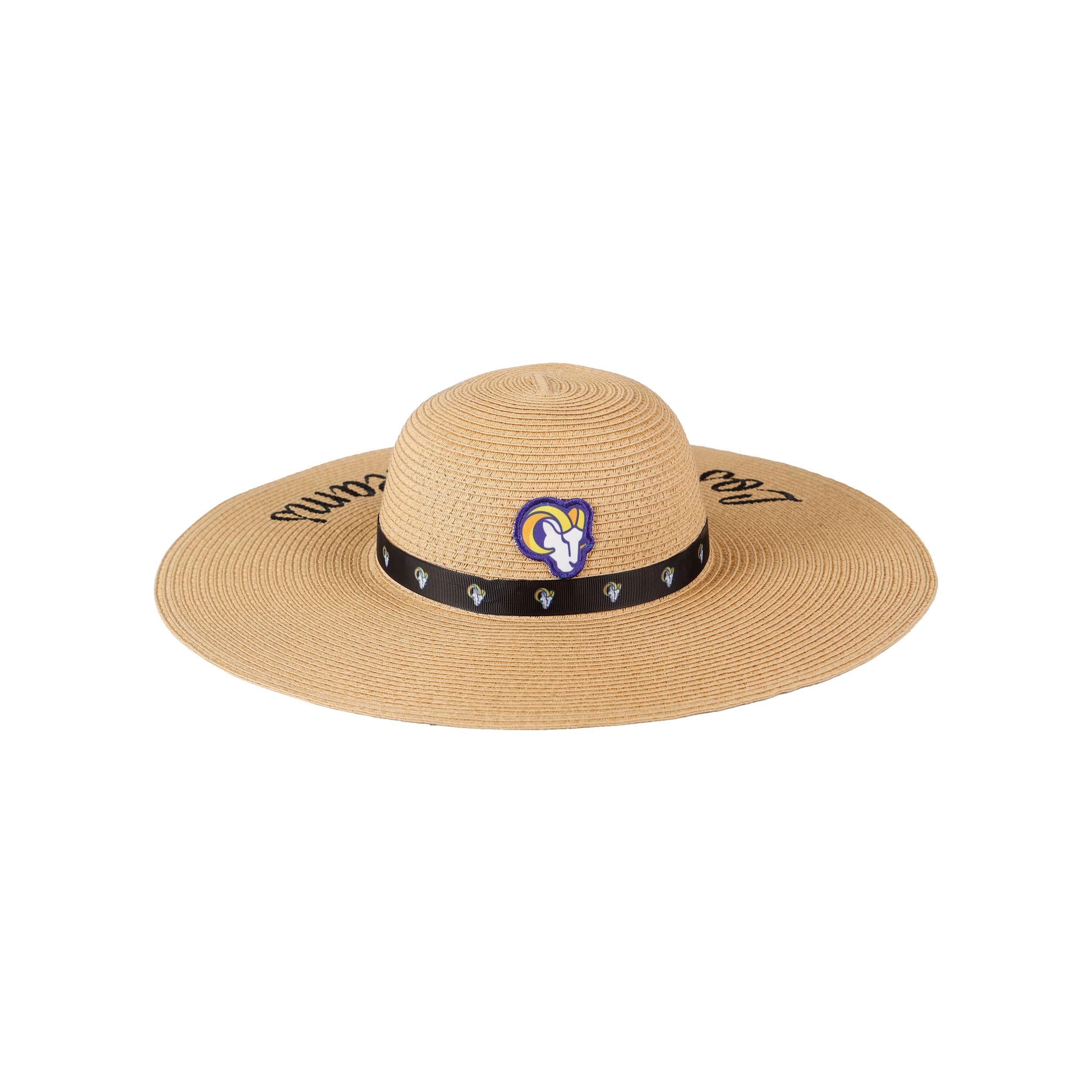 Los Angeles Rams NFL Womens Wordmark Beach Straw Hat