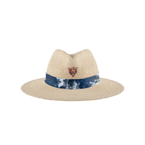 Chicago Bears NFL Womens Tie-Dye Ribbon Straw Hat