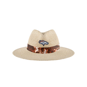 Denver Broncos NFL Womens Tie-Dye Ribbon Straw Hat