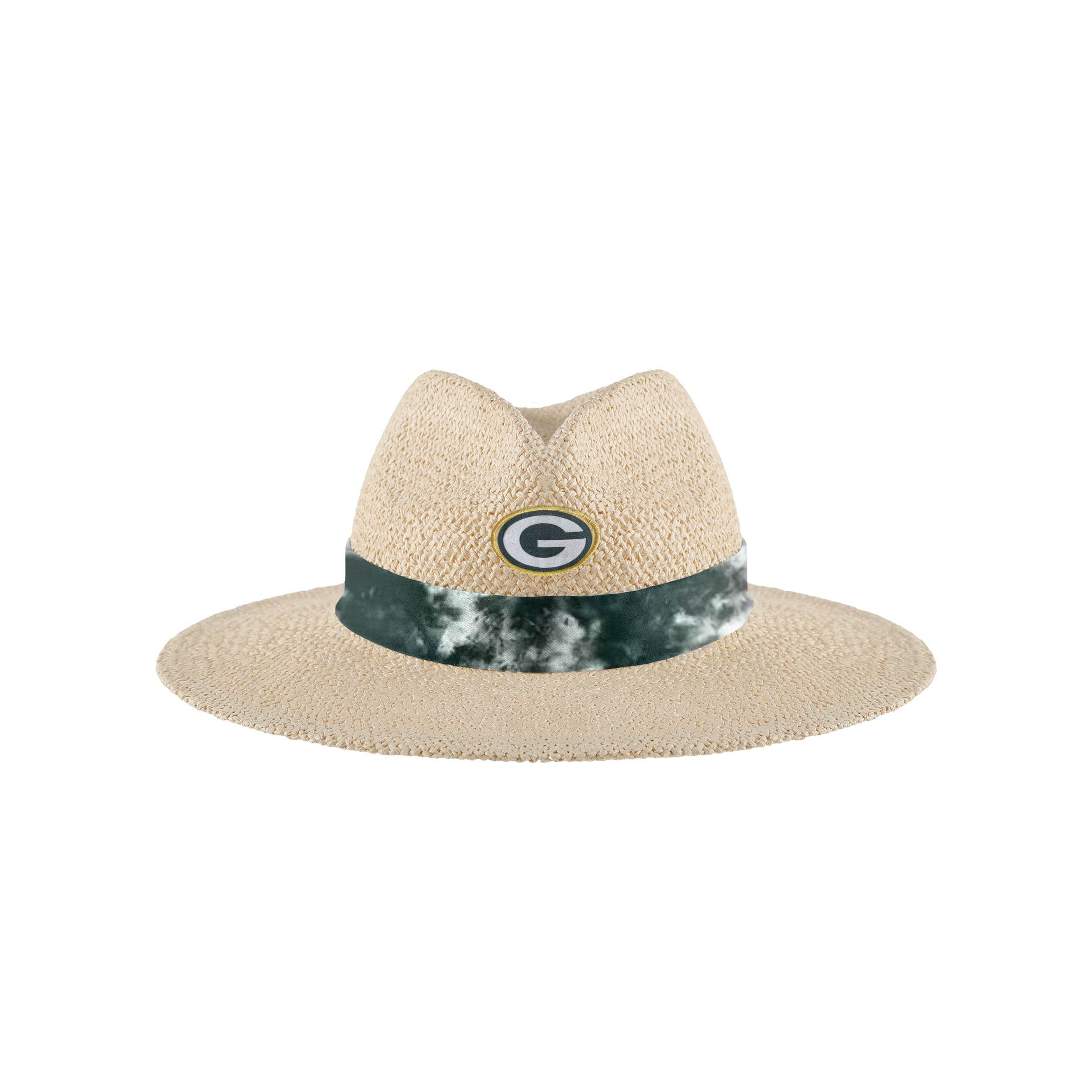 Green Bay Packers NFL Womens Tie-Dye Ribbon Straw Hat