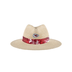 Kansas City Chiefs NFL Womens Tie-Dye Ribbon Straw Hat