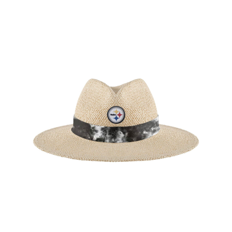Pittsburgh Steelers NFL Womens Tie-Dye Ribbon Straw Hat