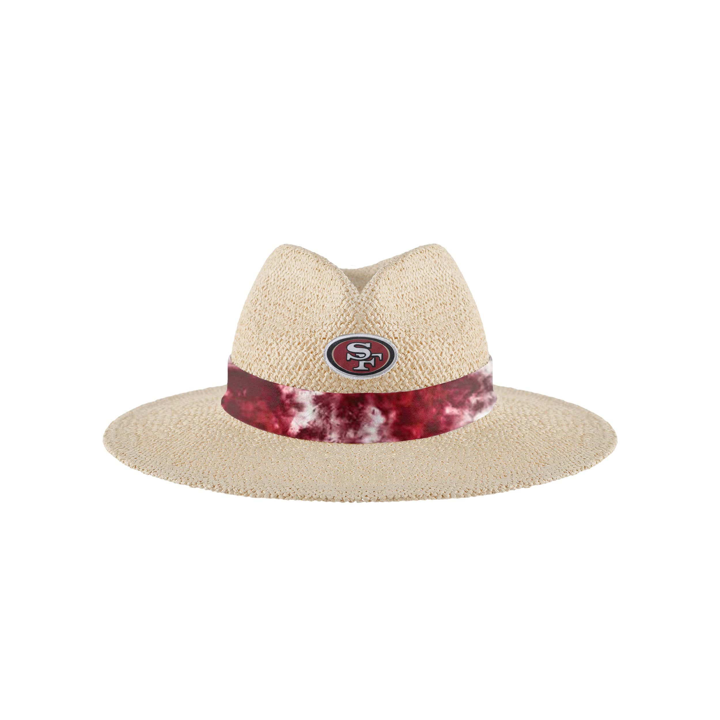 San Francisco 49ers NFL Womens Wordmark Beach Straw Hat