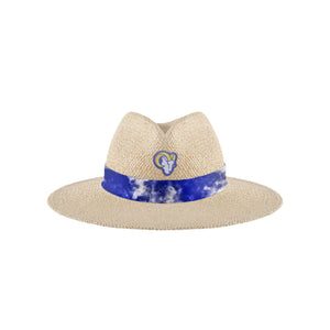 Los Angeles Rams NFL Womens Tie-Dye Ribbon Straw Hat