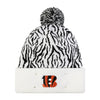 Cincinnati Bengals NFL White Stripe Light Up Beanie