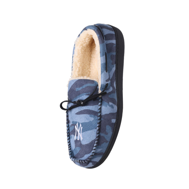 New York Yankees MLB Mens Moccasin Slippers