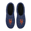 New York Mets MLB Mens Poly Knit Cup Sole Slippers