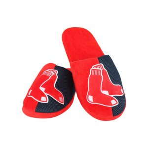 Boston Red Sox MLB Mens Logo Staycation Slippers
