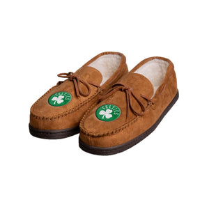 Boston Celtics NBA Mens Moccasin Slippers