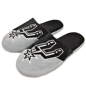 San Antonio Spurs NBA Mens Colorblock Slide Slippers