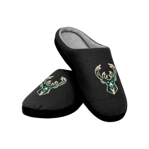 Milwaukee Bucks NBA Mens Memory Foam Slide Slippers