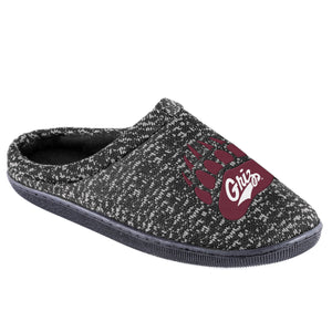 Montana Grizzlies NCAA Mens Poly Knit Cup Sole Slippers