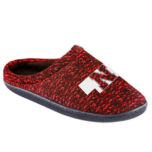 Nebraska Cornhuskers NCAA Mens Poly Knit Cup Sole Slippers