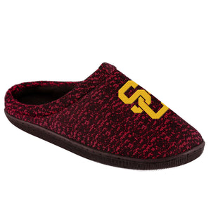 USC Trojans NCAA Mens Poly Knit Cup Sole Slippers