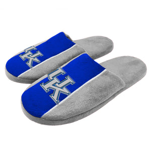 Kentucky Wildcats NCAA Mens Big Logo Stripe Slippers