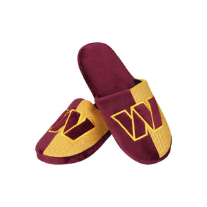 Washington Commanders NFL Mens Team Logo Staycation Slippers
