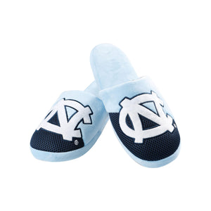 North Carolina Tar Heels NCAA Mens Team Logo Staycation Slippers