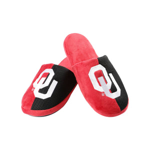 Oklahoma Sooners NCAA Mens Team Logo Staycation Slippers