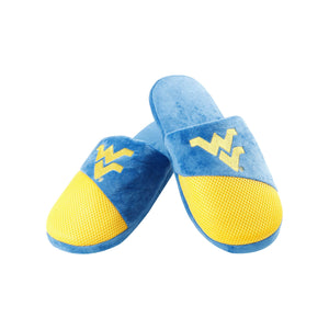 West Virginia Mountaineers NCAA Mens Team Logo Staycation Slippers